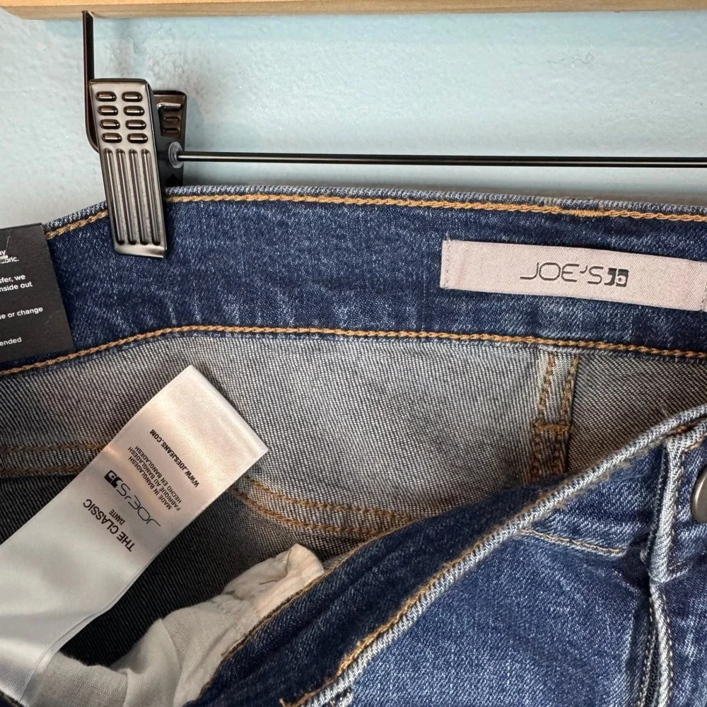 NEW Joe's Jeans The Classic Straight Leg Mens 38x32 Blue Dark Wash Stretch Denim